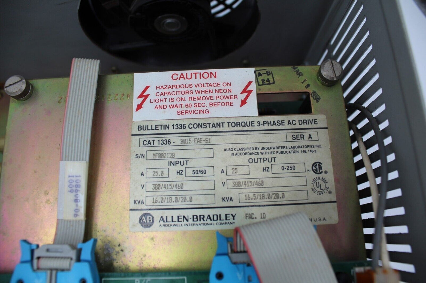 ALLEN-BRADLEY 1336-B015-EAE-S1 SER. A DRIVE