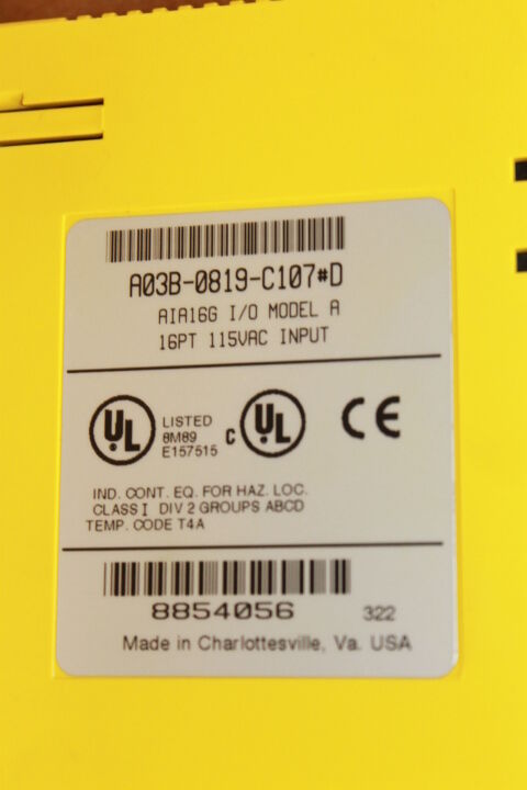 FANUC A03B-0819-C107#D I/O MODULE AIA16G