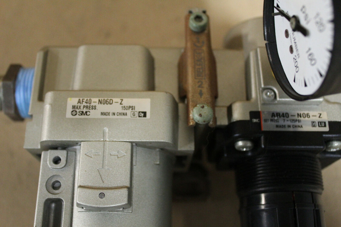 SMC AF40-N06D-Z Pneumatic Filter & AR40-N06-Z Regulator Modular