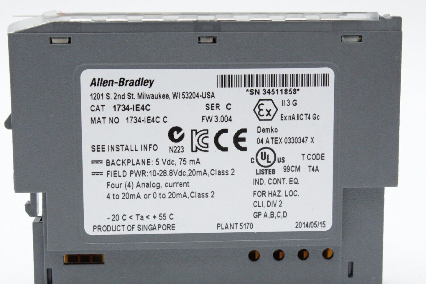 Allen-Bradley 1734-IE4C Analog Input Module
