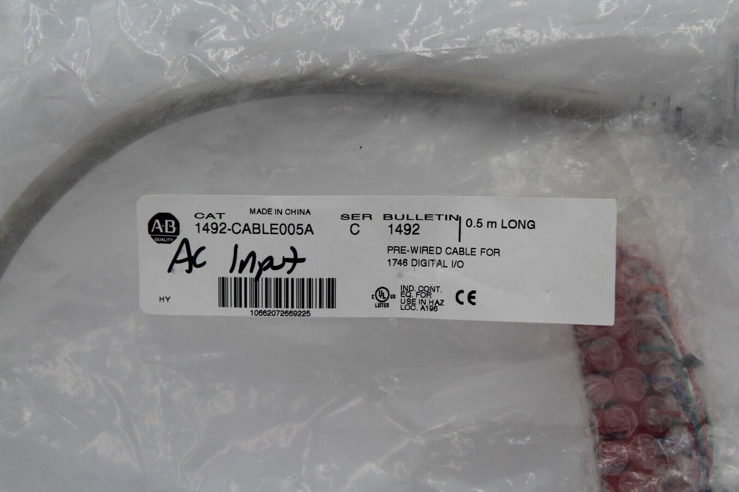 Allen-Bradley 1492-CABLE005A Pre-Wired Cable for 1746 Digital I/O