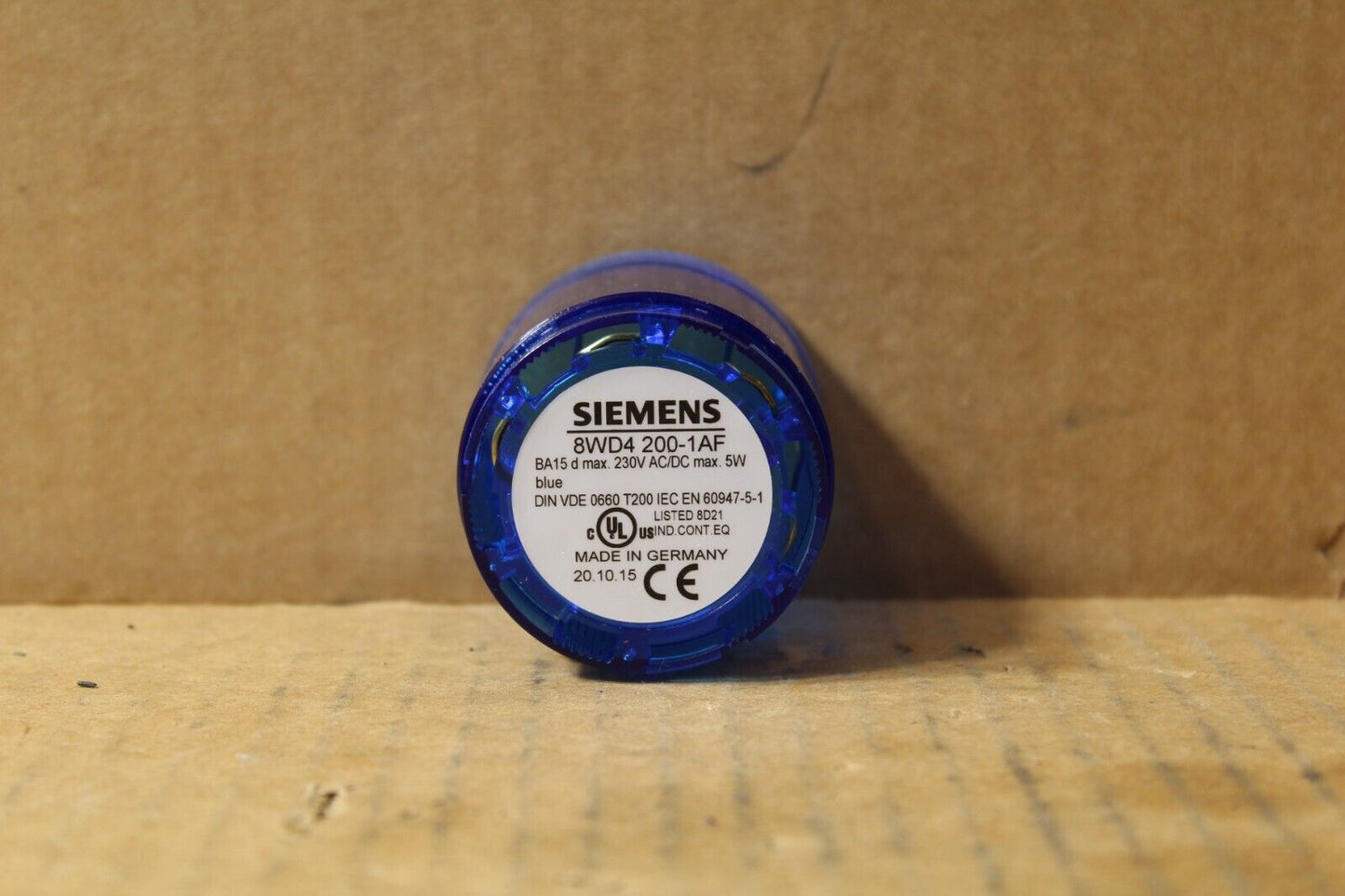Siemens 8WD4 200-1AF Blue Stack Light w/ LED