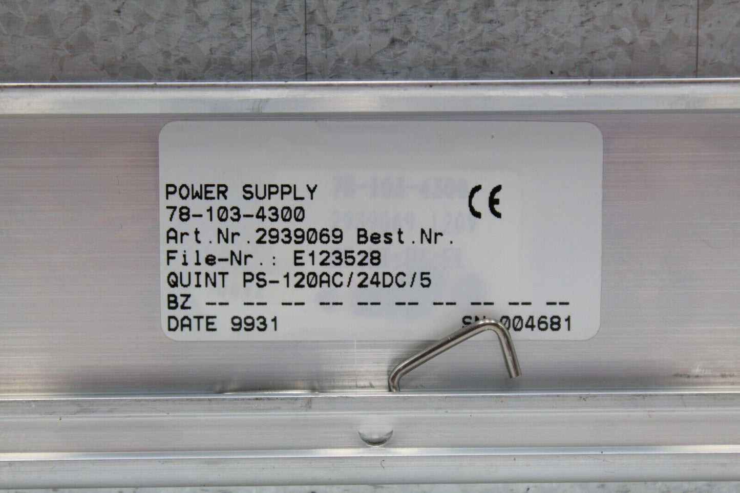Phoenix Contact 78-103-4300 Power Supply
