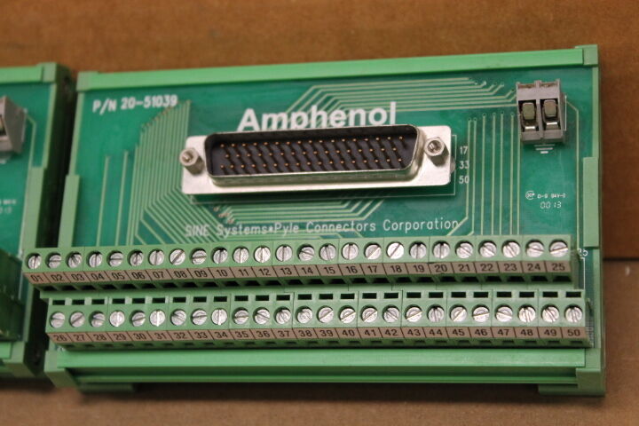 AMPHENOL 20-51039 (LOT OF 2) CONNECTOR BLOCKS