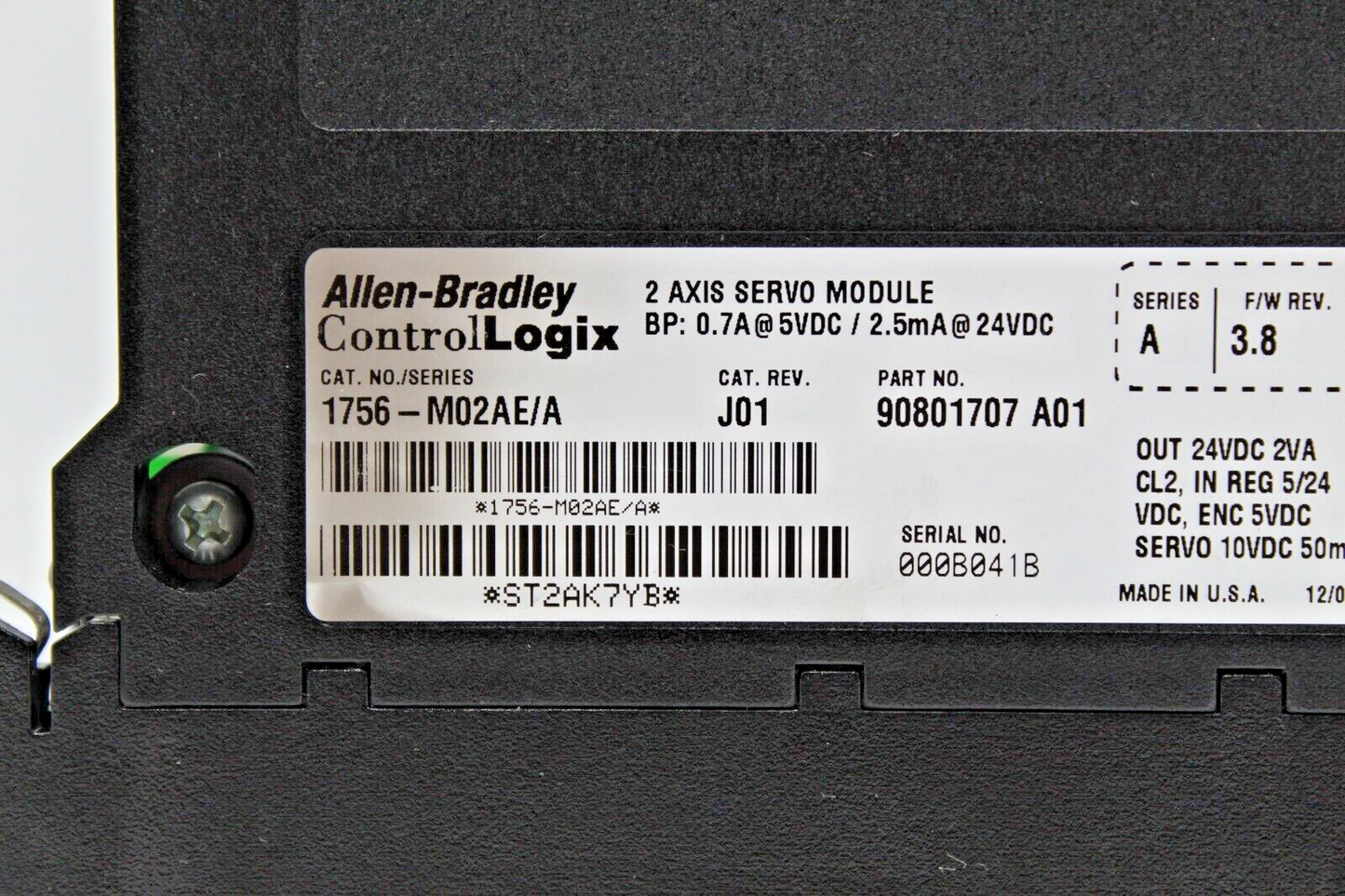 Allen-Bradley 1756-M02AE/A ControlLogix 2 Axis Servo Module