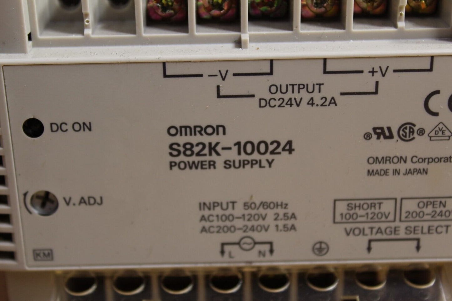 Omron S82K-10024 Power Supply