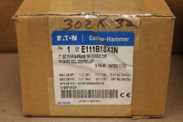 EATON E111B18X3N CONTACTOR