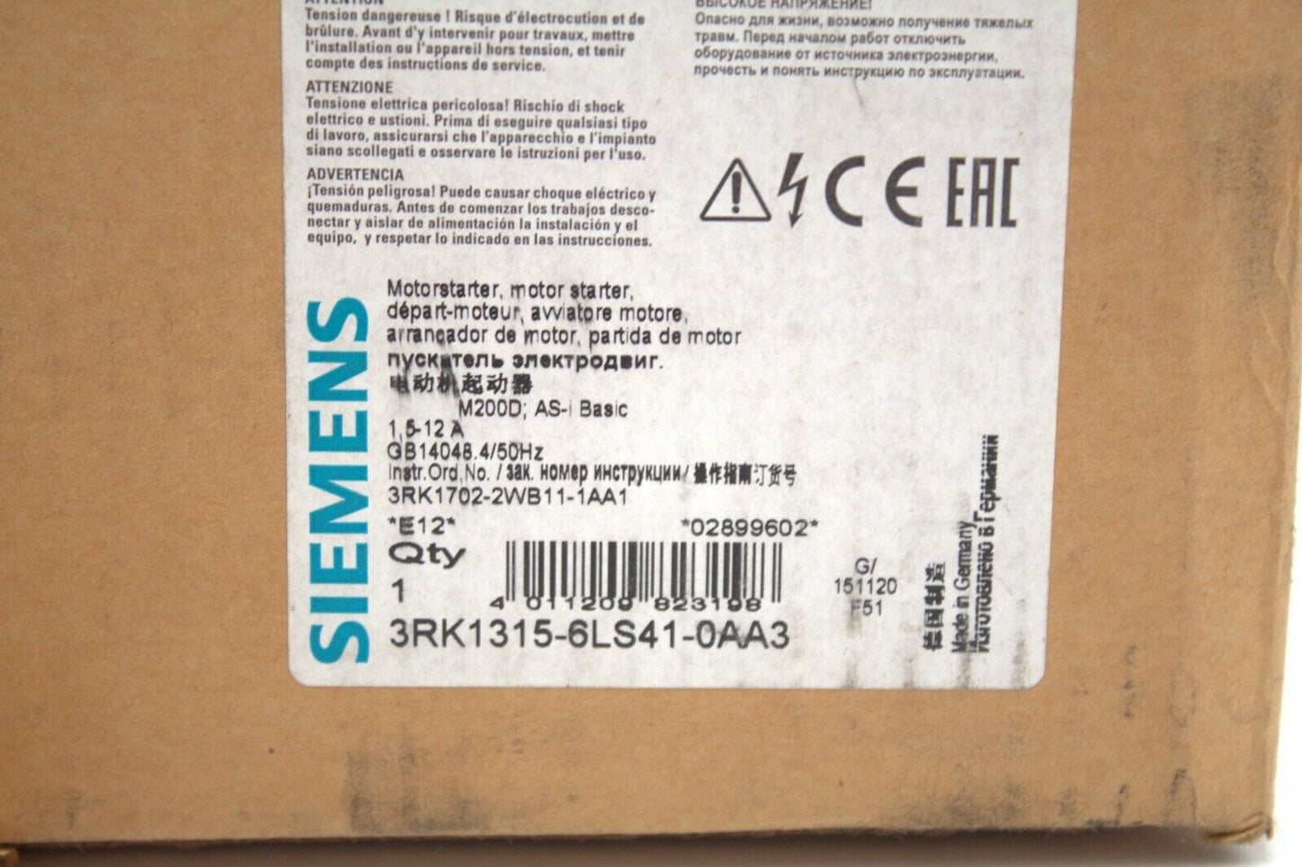 Siemens 3RK1315-6LS41-0AA3 Motor Starter