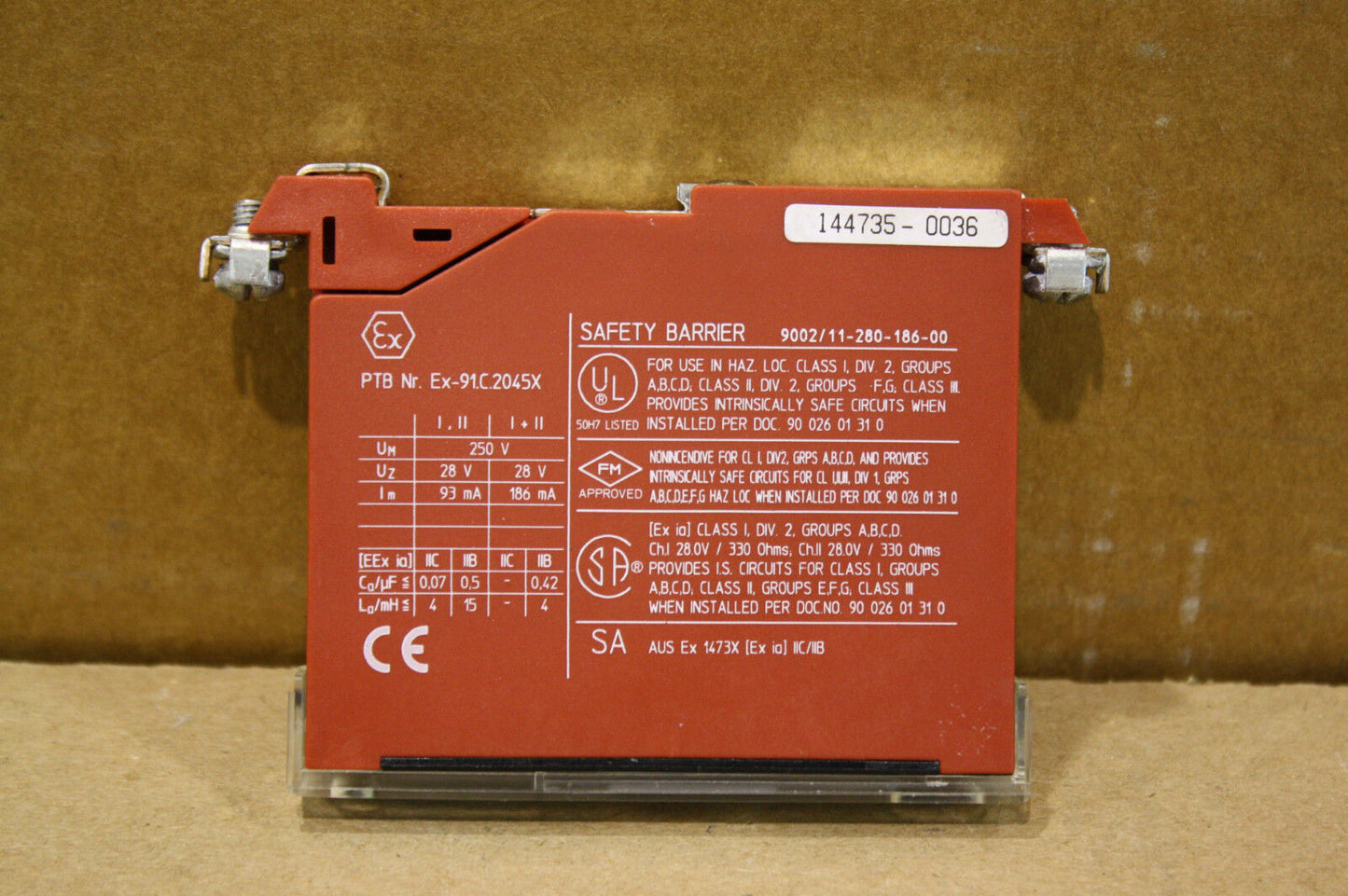 STAHL 9002/11-280-186-00 SAFETY BARRIERS