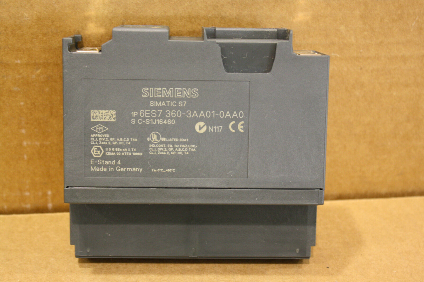 SIEMENS 6ES7 360-3AA01-0AA0 SIMATIC S7 INTERFACE 6ES73603AA010AA0