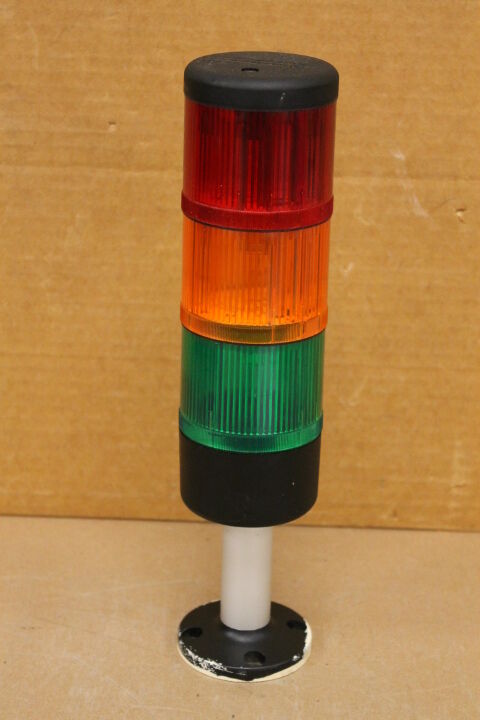 TELEMECANIQUE XVAL3C 3 STACK LIGHTS AND BASE (RED/ORANGE/GREEN)