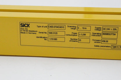 Sick C40S-0704CA010 C4000 Light Curtain