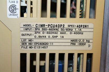 IDM CONTROLS CIMR-PCU40P2 5HP MINI AC DRIVE