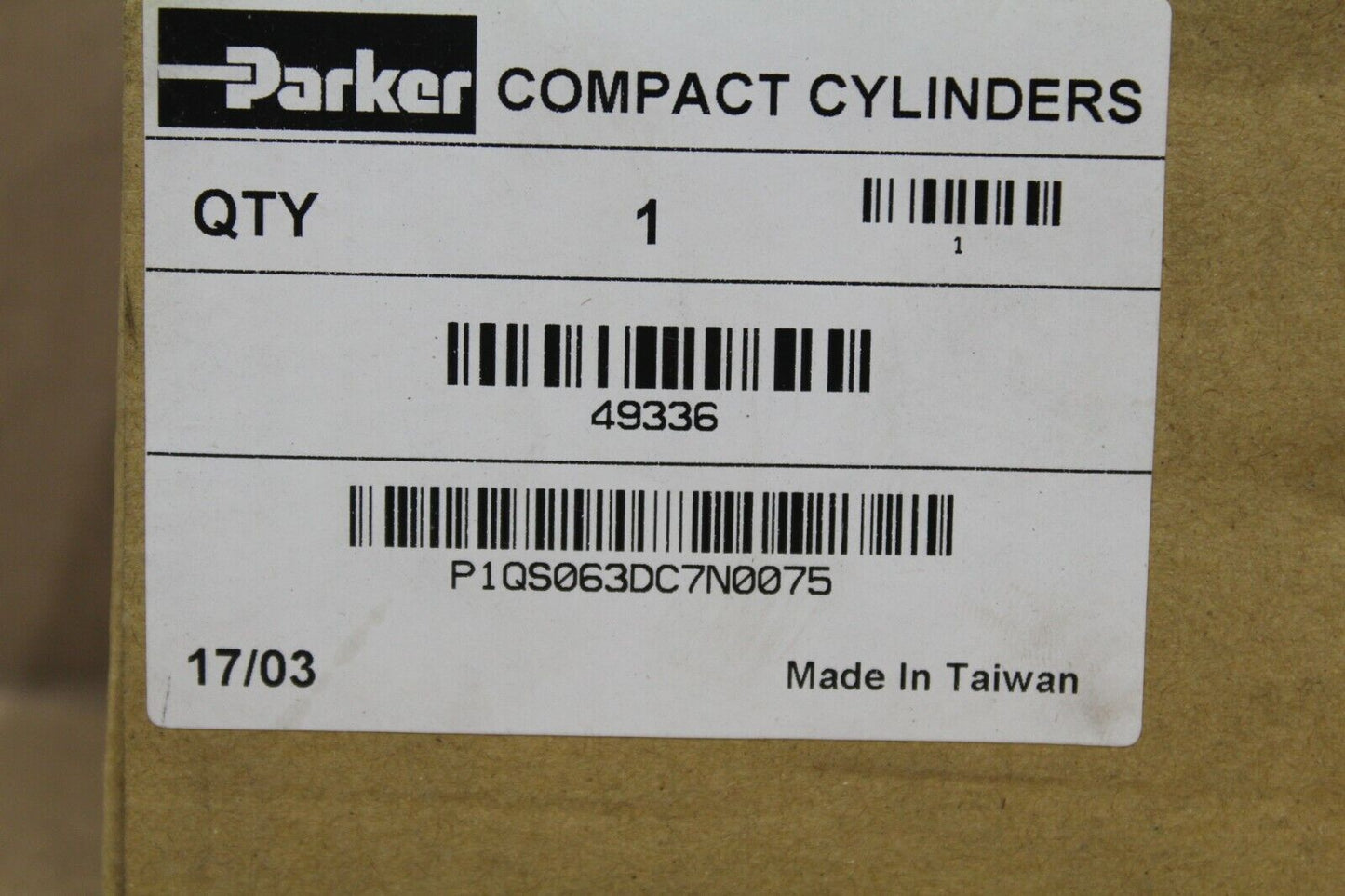 Parker P1QS063DC7N0075 Valve