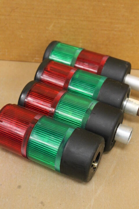 TELEMECANIQUE XVAL3C 2 STACK LIGHTS AND BASE (RED/GREEN)