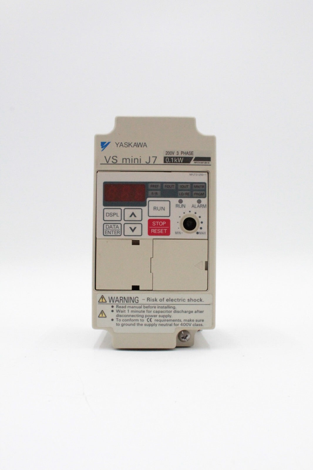 Yaskawa Electric CIMR-J7AA20P1 VS Mini J7 Inverter Drive (Missing Knob)