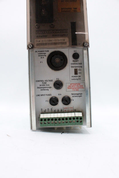 Indramat TVM 2.1-50W1-115/220 AC Servo Supply Module