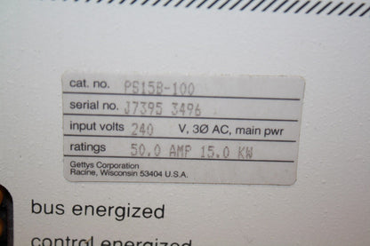 AEG PS15B-100 GETTY'S AC SERVO POWER SUPPLY