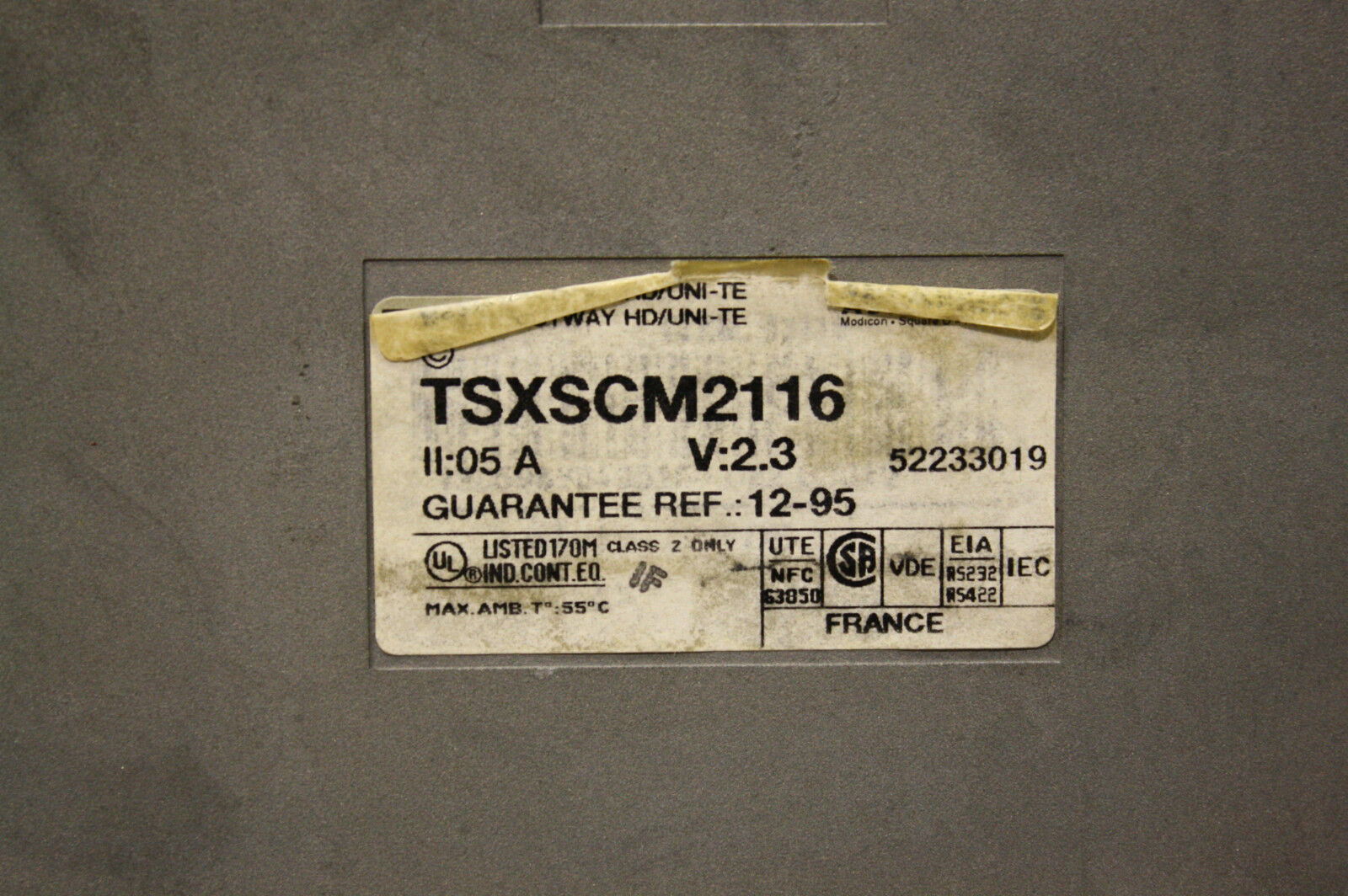 SCHNEIDER TELEMECANIQUE TSXSCM2116 RS232 COMMUNICATION MODULE