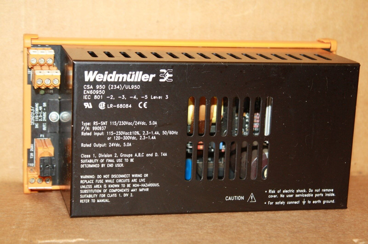 WEIDMULLER 990937 POWER SUPPLY