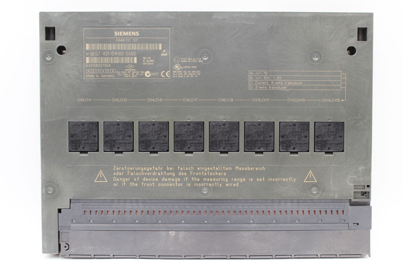 Siemens 6ES7431-0HH00-0AB0 Simatic S7 Module