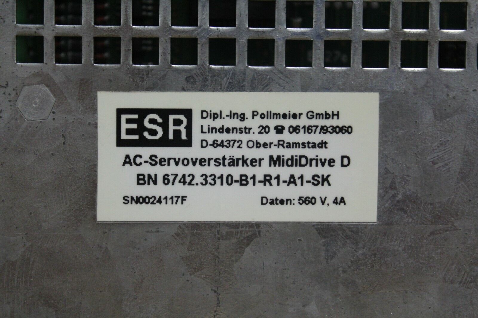 ESR BN6742.3310-B1-R1-A1-SK Servo Amplifier
