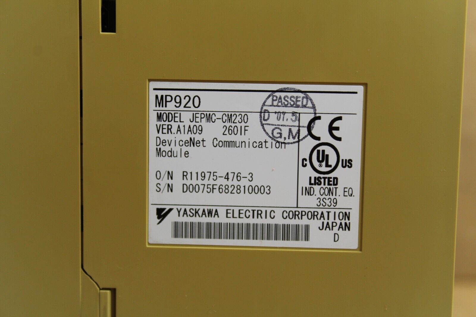 Yaskawa Electric JEPMC-CM230 Communication Module