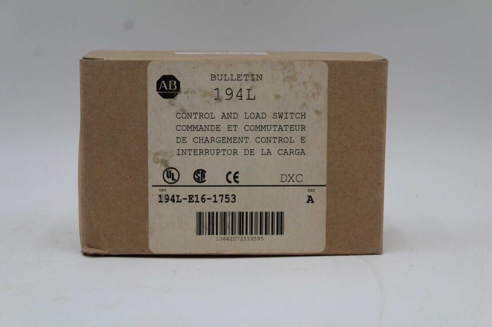 Allen-Bradley 194L-E16-1753 Control and Load Switch