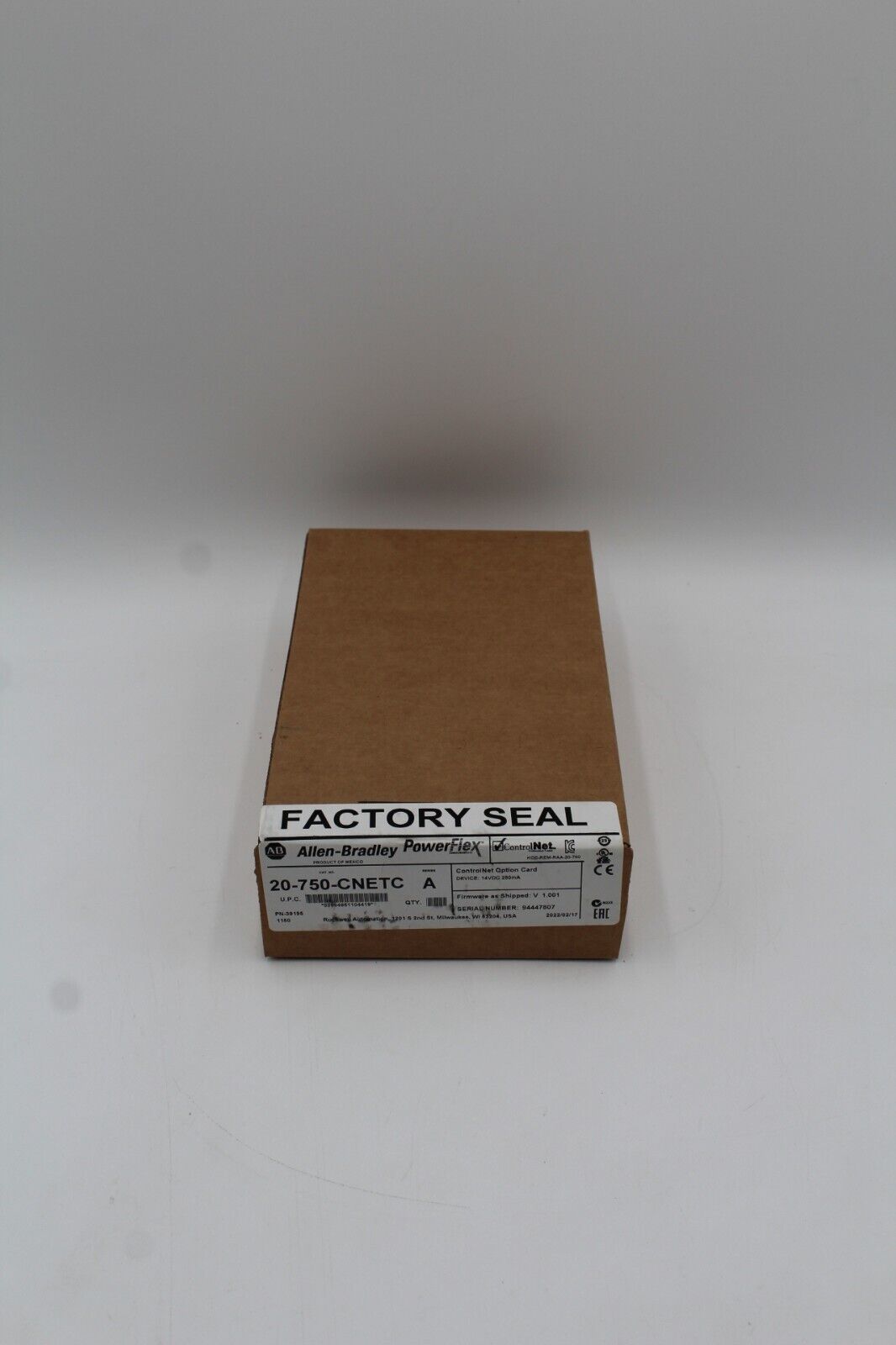 Allen-Bradley 20-750-CNETC ControlNet Option Card