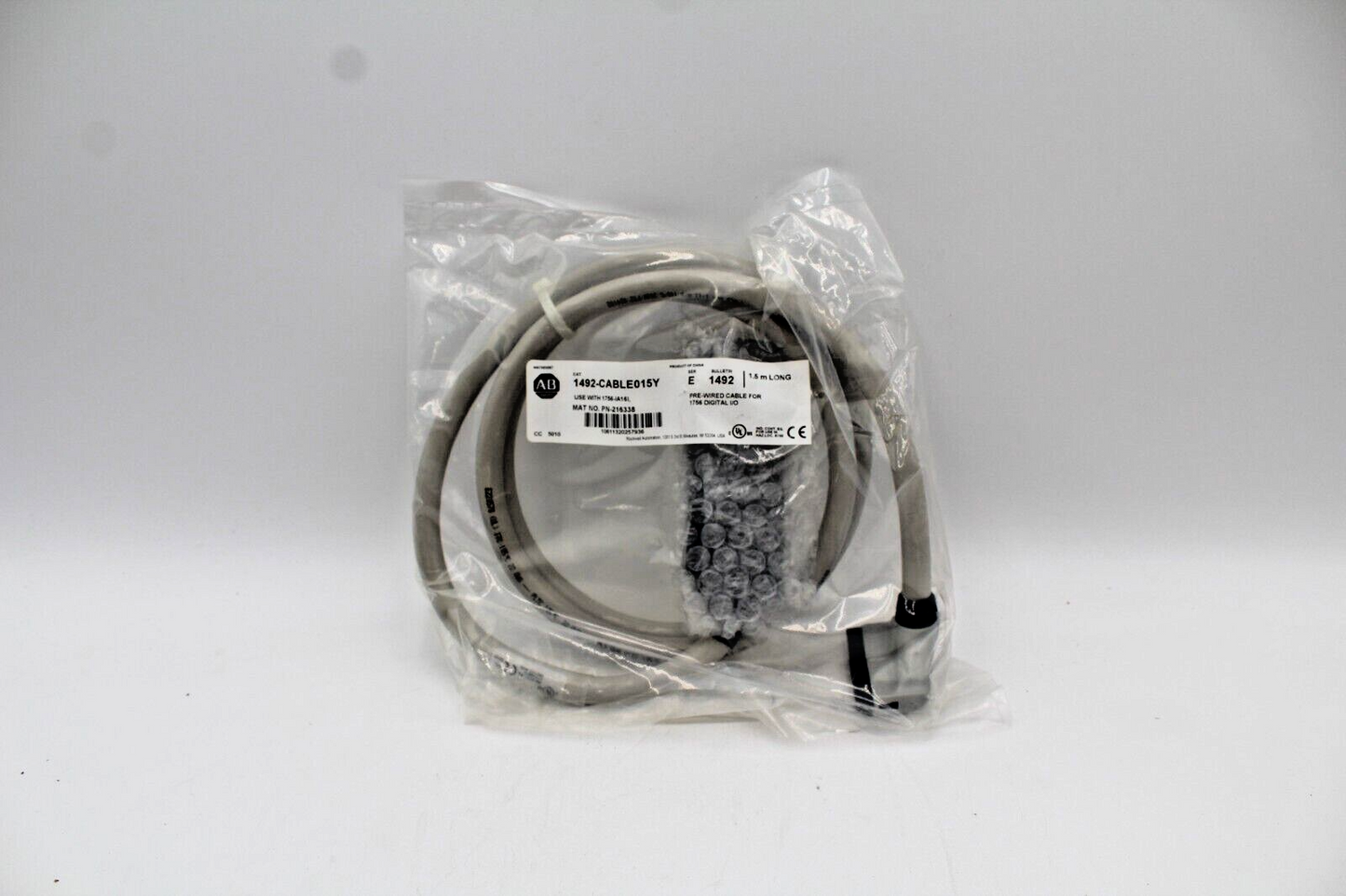 Allen-Bradley 1492-CABLE015Y Pre-Wired Cable for 1756 Digital I/O
