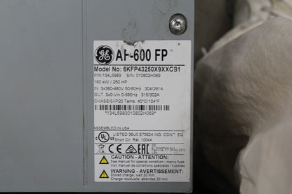 General Electric 6KFP43250X9XXCB1 Drive