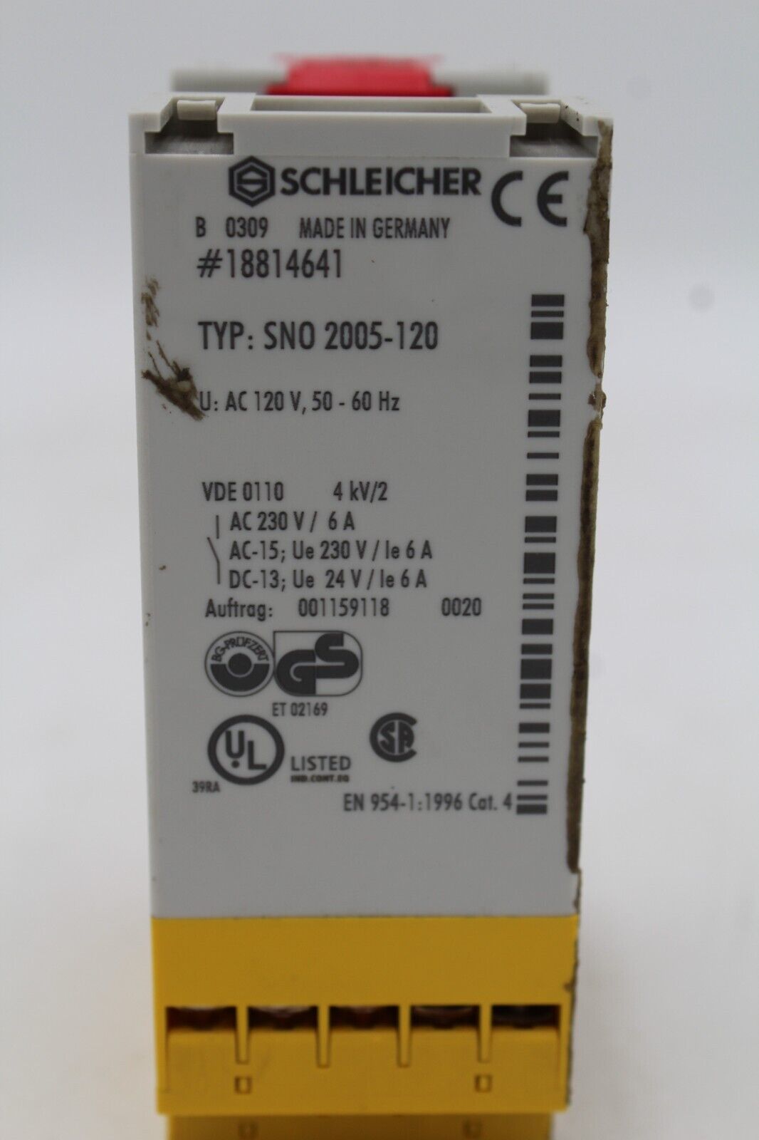 Schleicher SNO 2005-120 Safety Relay
