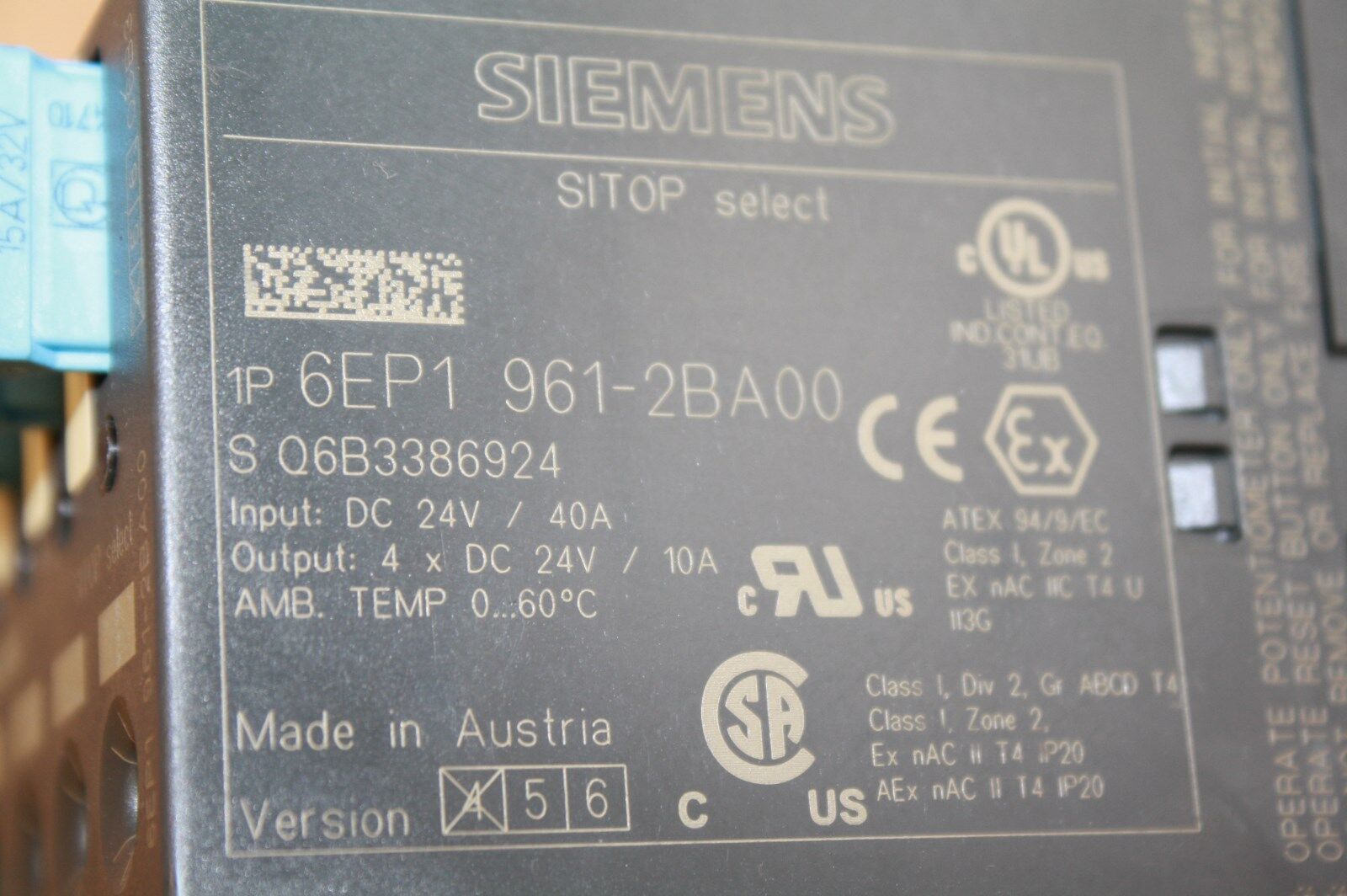 SIEMENS 6EP1 961-2BA00 ELECTRONIC DIAGNOSIS MODULE