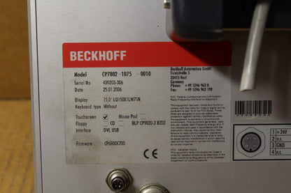 Beckhoff CP7802-1075-0010 Industrial Touch Screen Control Panel