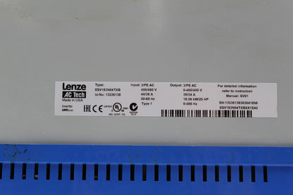 Lenze AC Tech ESV183N04TXB Frequency Inverter Drive