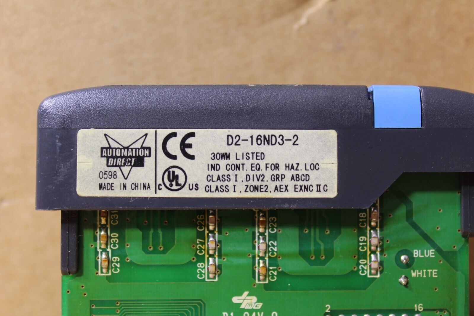 Automation Direct D2-16ND3-2 Sinking/Sourcing Input Module (No Wire Harness)