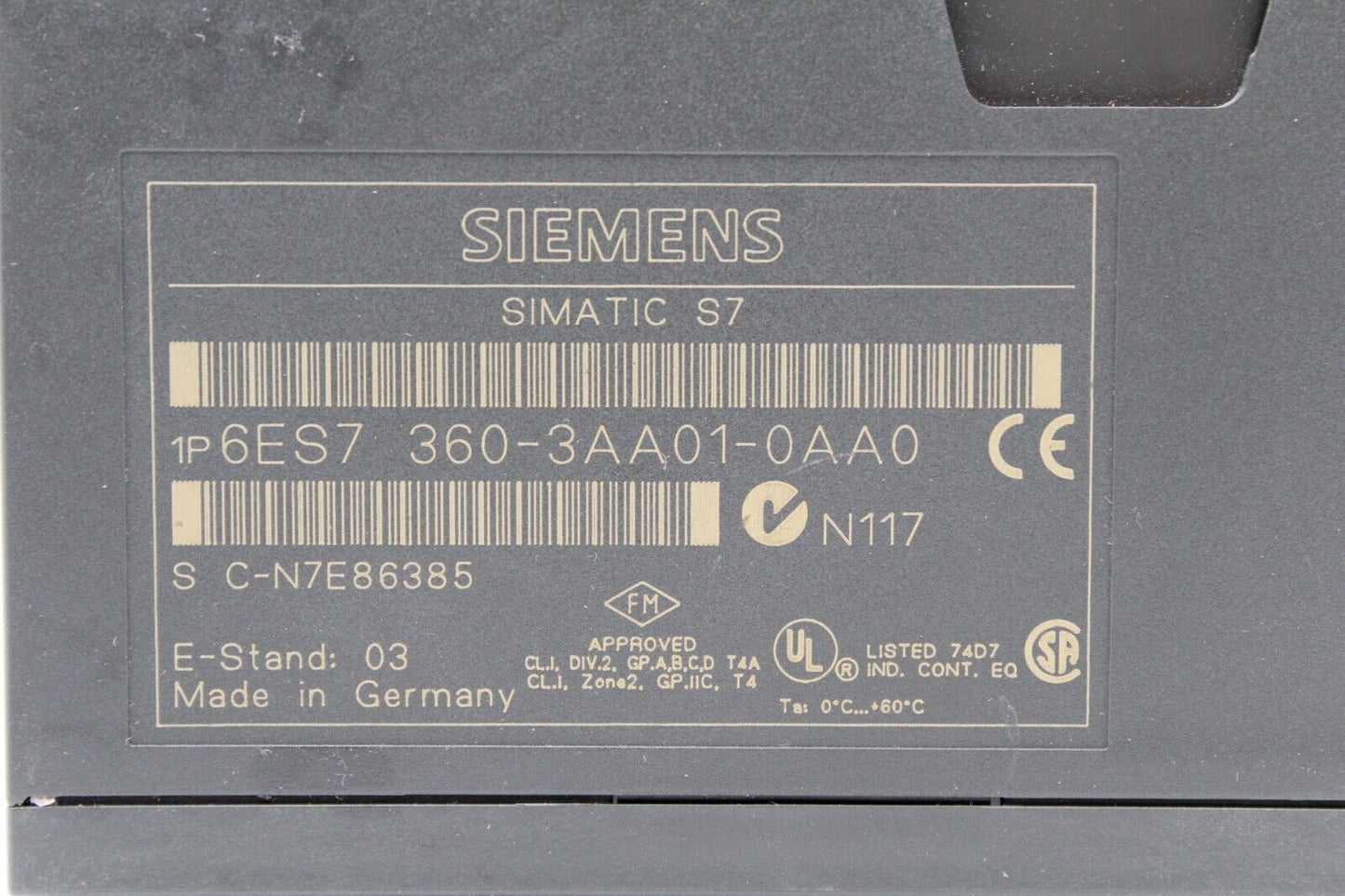Siemens 6ES7360-3AA01-0AA0 Interface Module