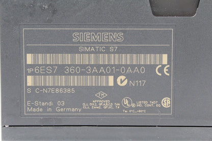 Siemens 6ES7360-3AA01-0AA0 Interface Module