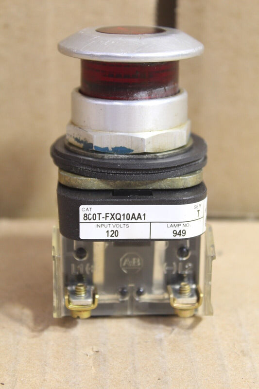 Allen Bradley 800T-FXQ10AA1 Red Push Button