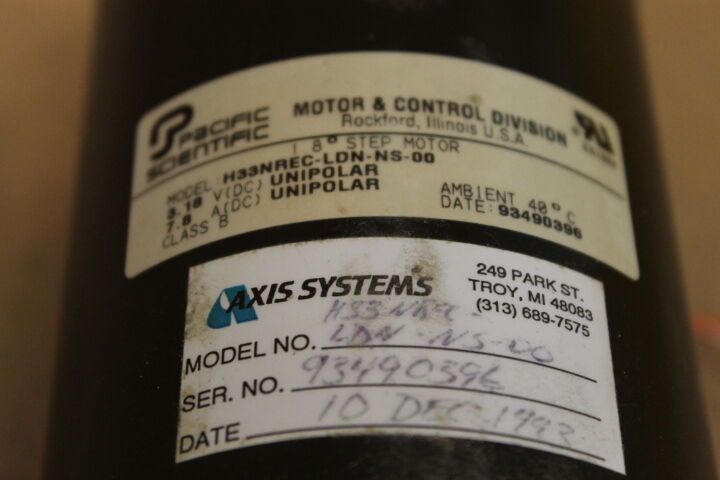 PACIFIC SCIENTIFIC H33NREC-LDN-NS-00 STEP MOTOR