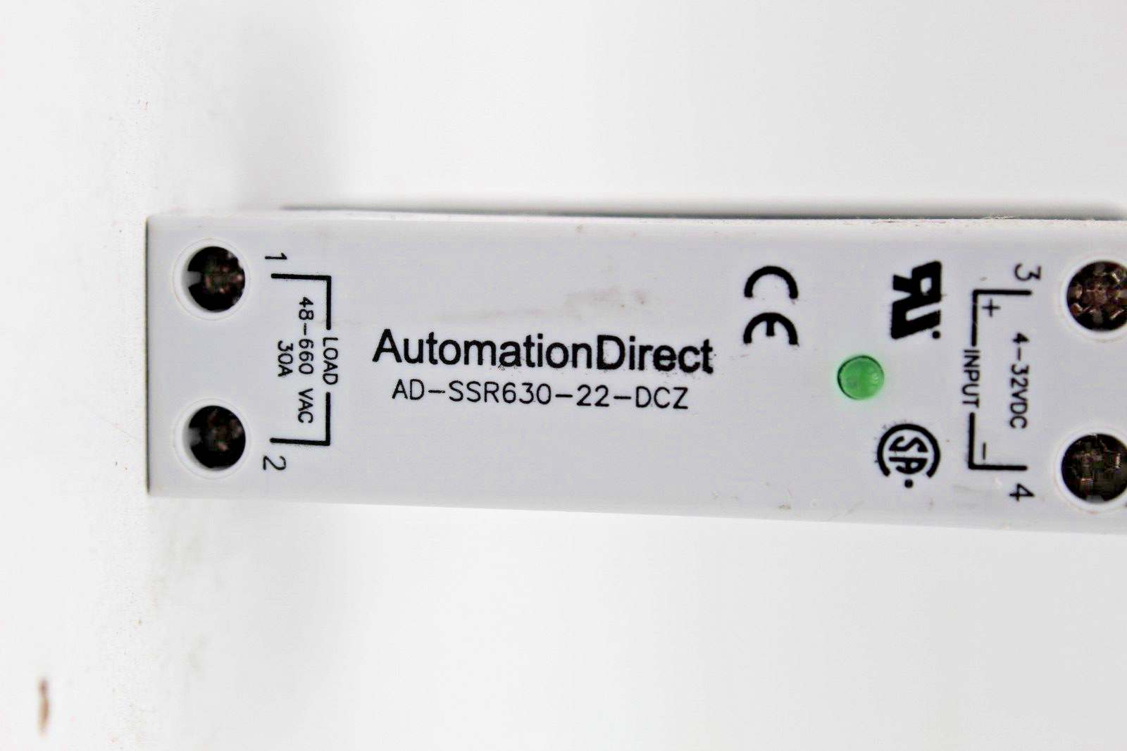 Automation Direct AD-SSR630-22-DCZ Din Rail Mount Solid State Relay