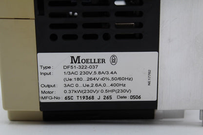 Moeller DF51-322-037 Frequency Inverter Drive