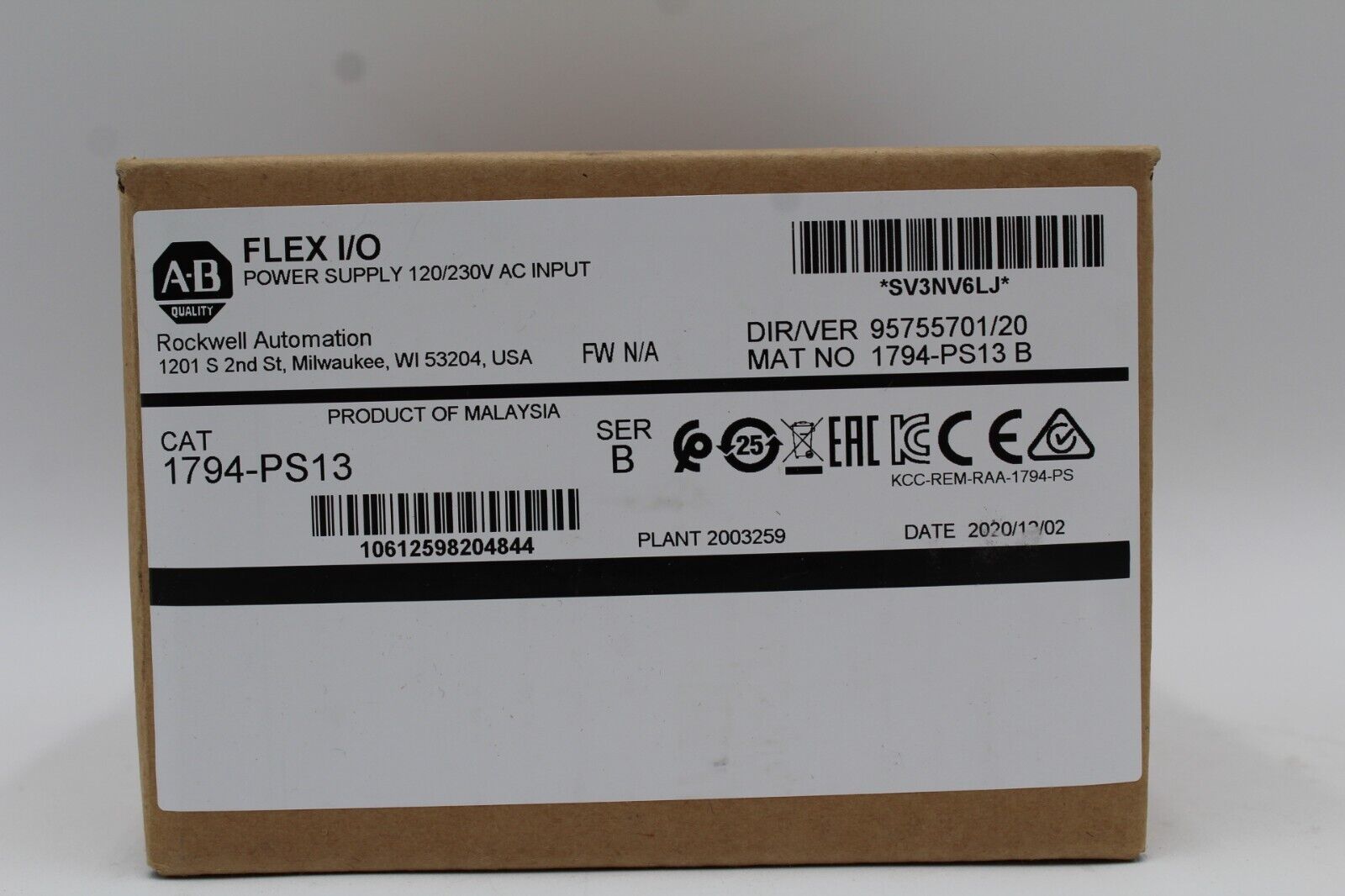 Allen-Bradley 1794-PS13 Flex I/O AC Power Supply