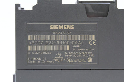Siemens 6ES7 322-1HH00-0AA0 Output Module