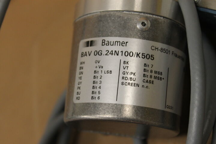BAUMER BAV0G.24N100/K505 INCREMENTAL ENCODER WITH VDM 72221731549