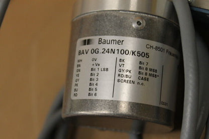BAUMER BAV0G.24N100/K505 INCREMENTAL ENCODER WITH VDM 72221731549