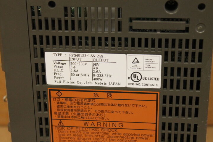 FUJI RYS401S3-LSS-Z59 SERVO DRIVE