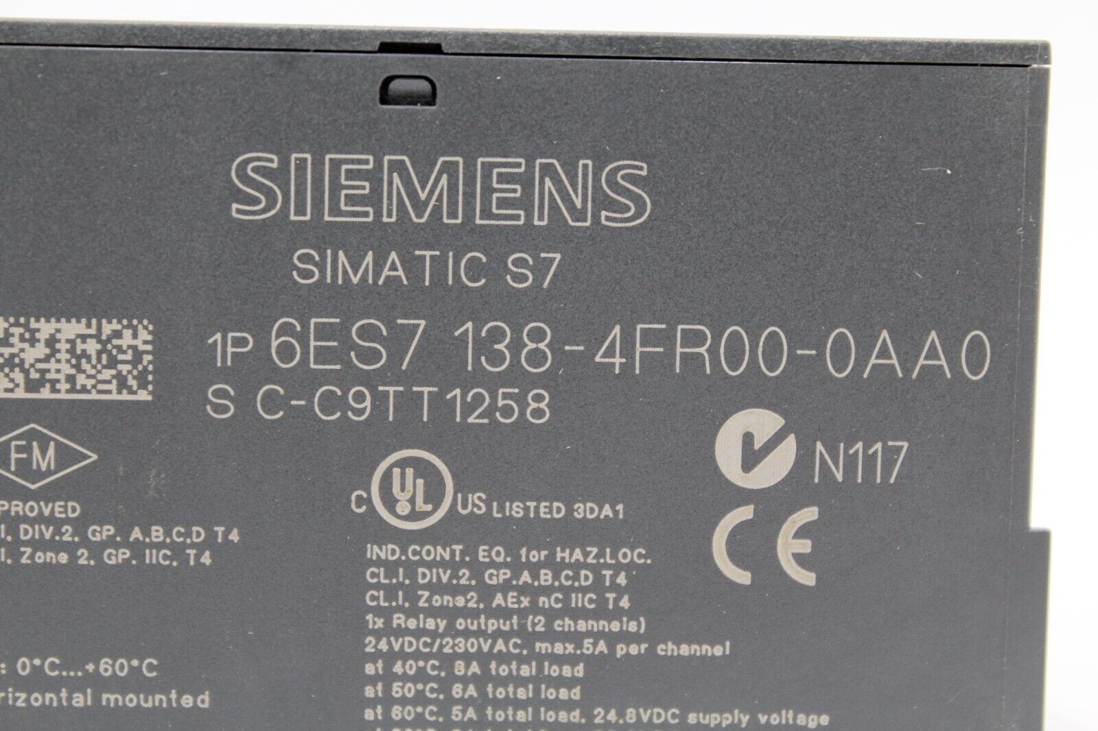 Siemens 6ES7138-4FR00-0AA0 Output Module 