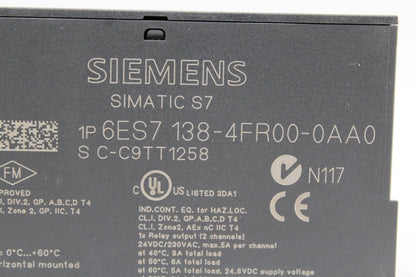 Siemens 6ES7138-4FR00-0AA0 Output Module 