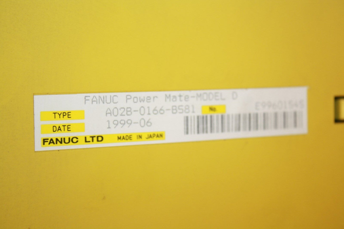 FANUC A02B-0166-B581 POWER MATE MODEL D